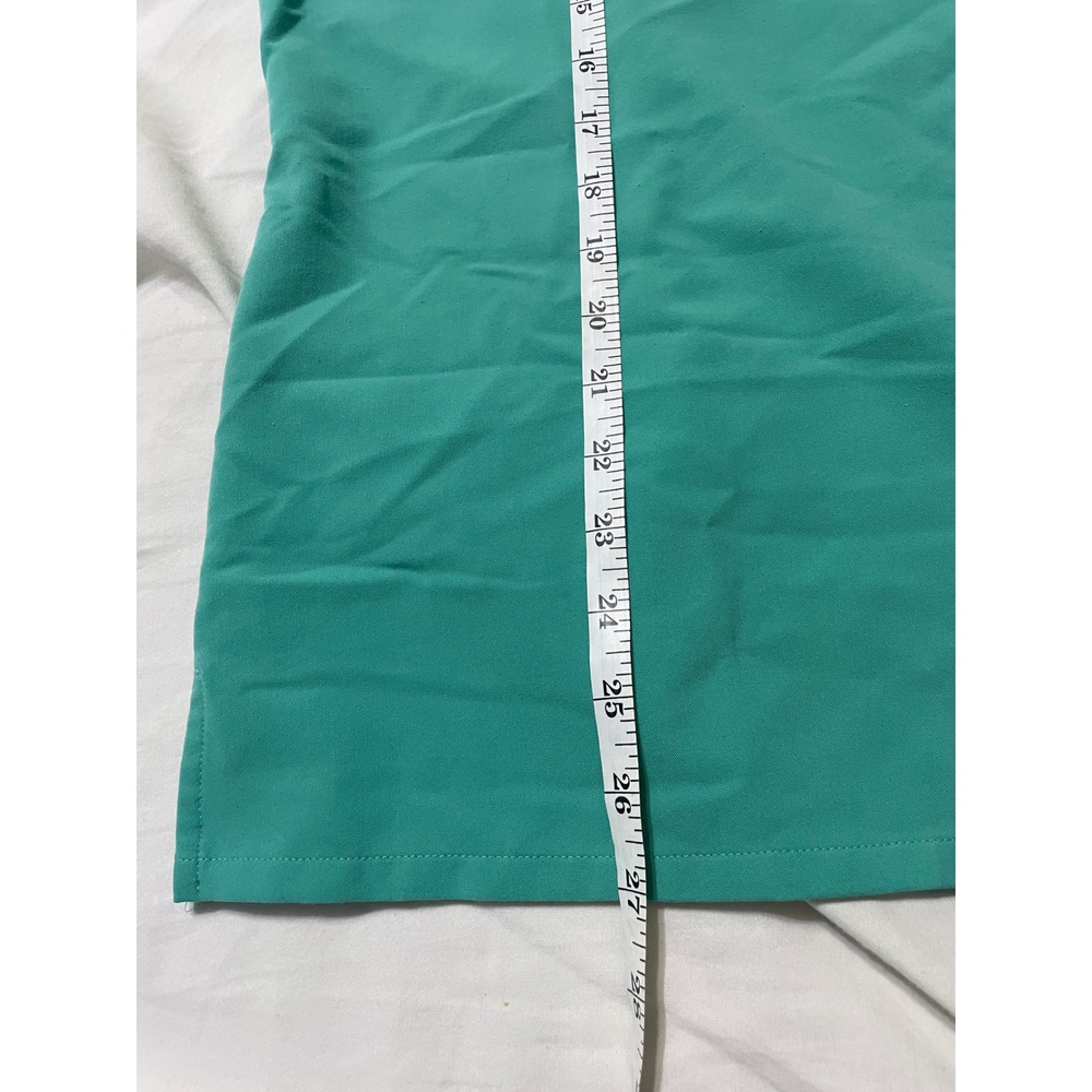 Figs surgical green Scrub Set with Pink Drawstring XL top L bottom - Picture 5 of 13